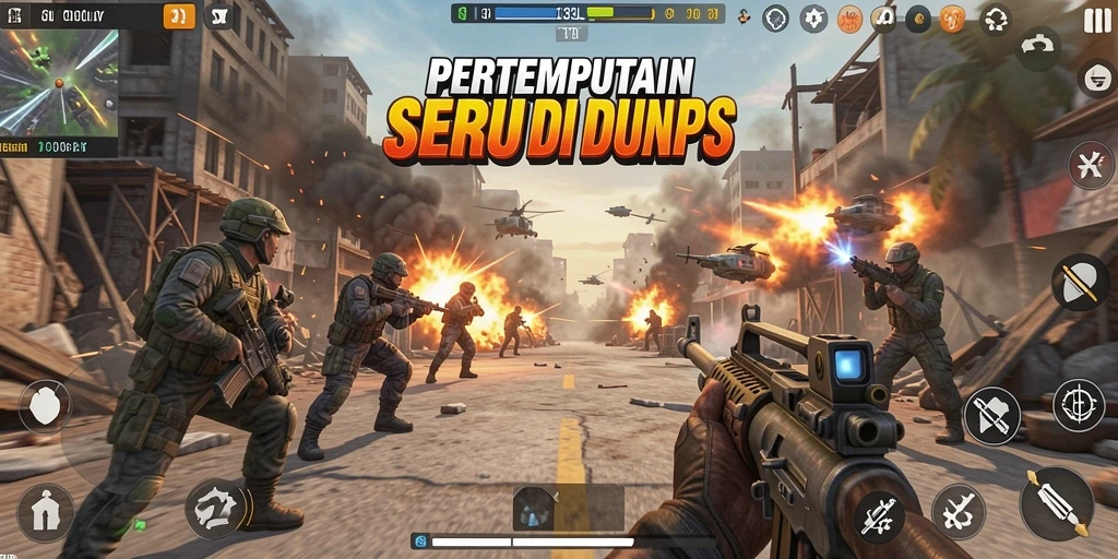 Gameplay seru dan mendebarkan dalam 33L di medan pertempuran.