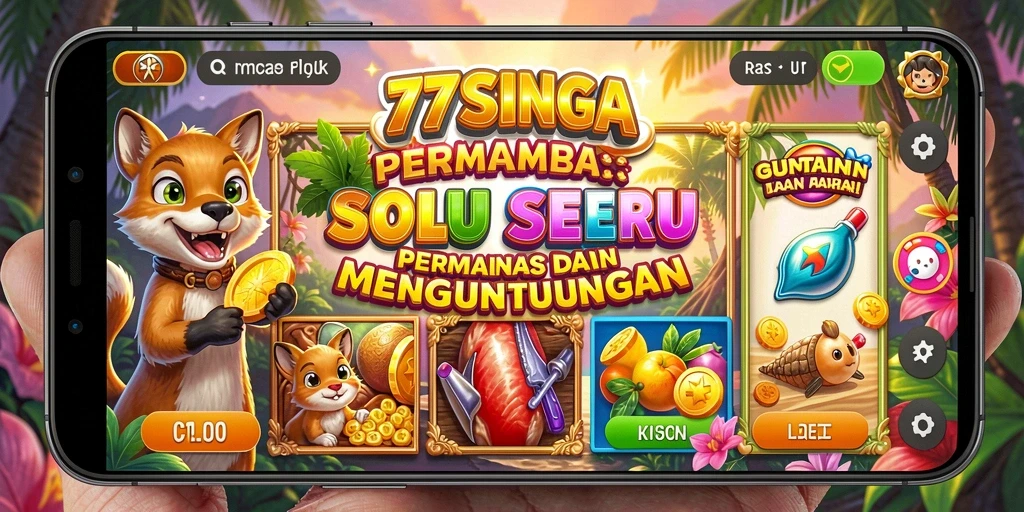 Gameplay menarik dari 77SINGA dengan mesin slot beragam.