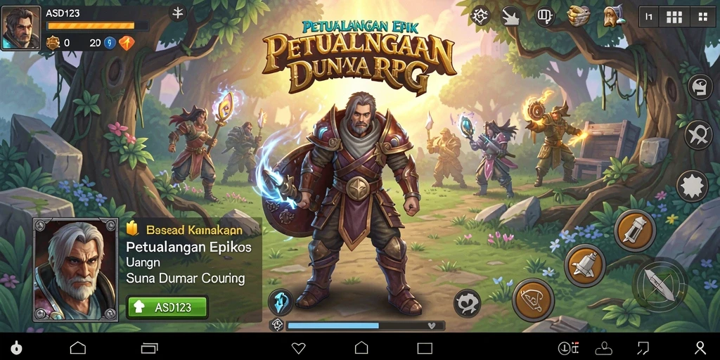 Visual gameplay RPG yang menakjubkan dan mendalam.