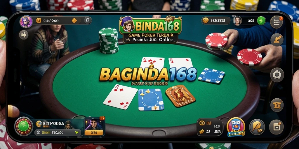 Tampilan menarik dari gameplay poker BAGINDA168 yang mendebarkan.