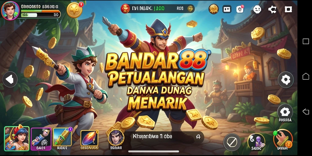 Screenshot utama BANDAR88 menampilkan gameplay petualangan yang menegangkan.