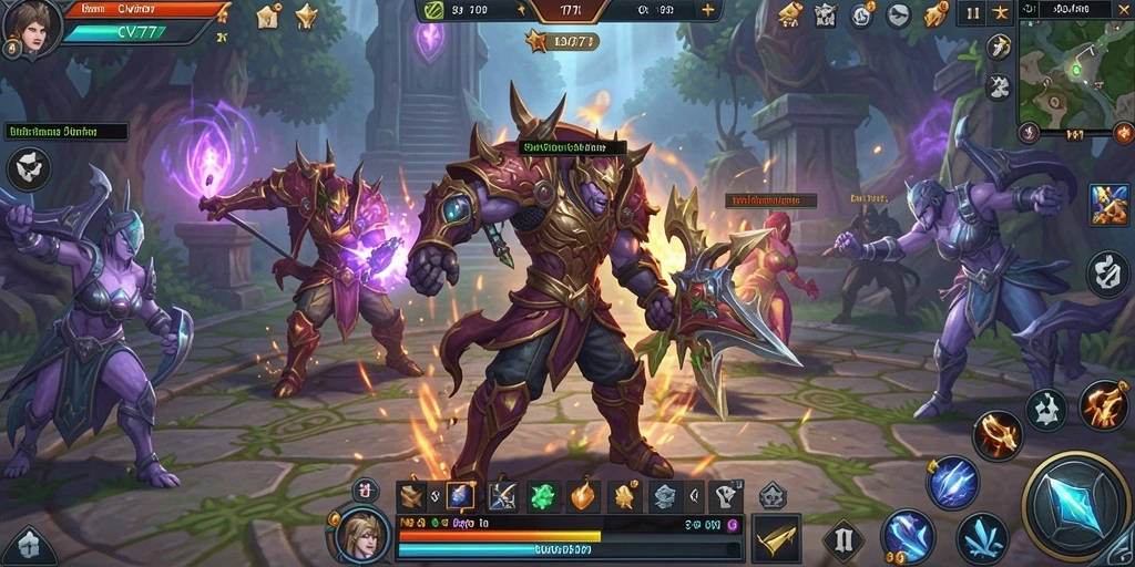 Gameplay seru CV777 di dunia MMORPG yang luas.