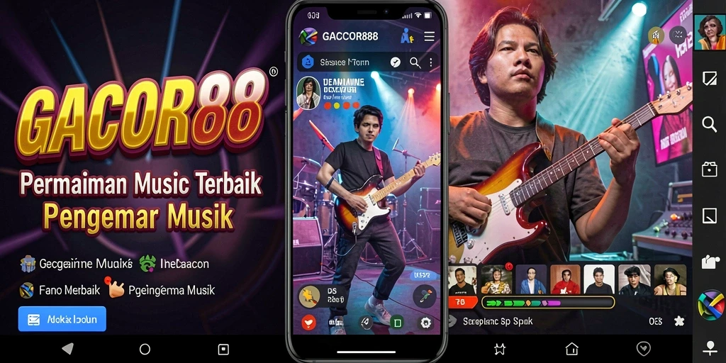 Tangkapan layar GACOR88 menunjukkan antarmuka permainan musik yang menarik.
