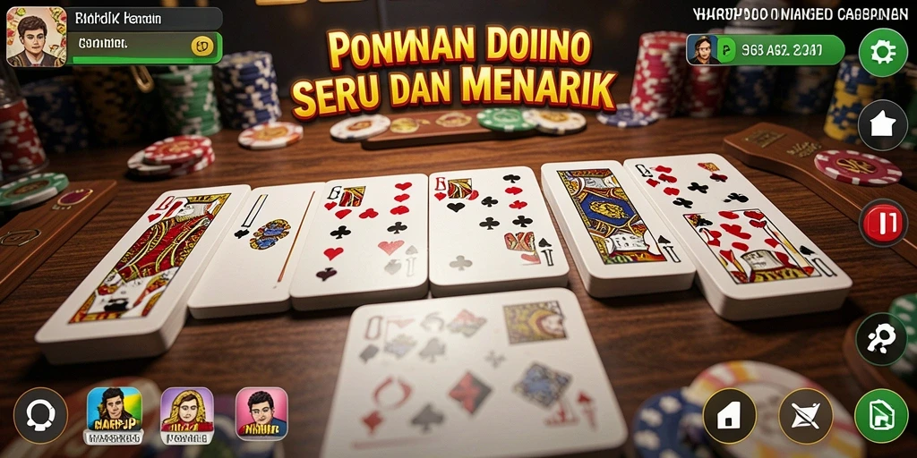 Tampilan gameplay HARAPJP yang menarik pada permainan Domino.