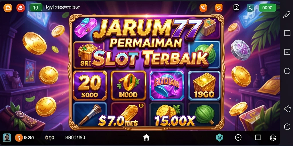 Tampilan gameplay JARUM77 yang mengesankan dengan tema slot yang beragam.