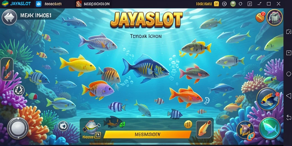 Tampilan menarik gameplay JAYASLOT dengan aksi tembak ikan yang menyenangkan.