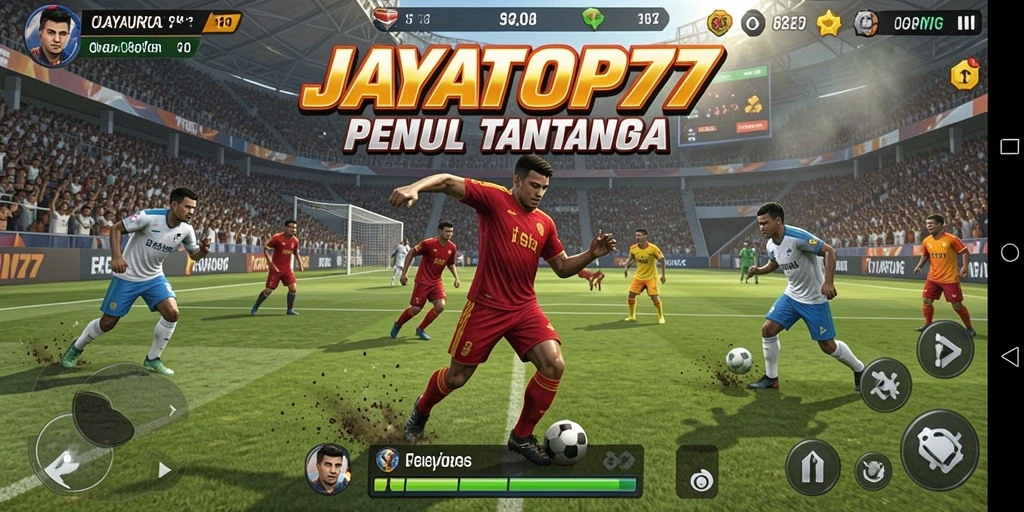 Tangkapan layar utama dari gameplay JAYATOP77 dalam aksi olahraga.