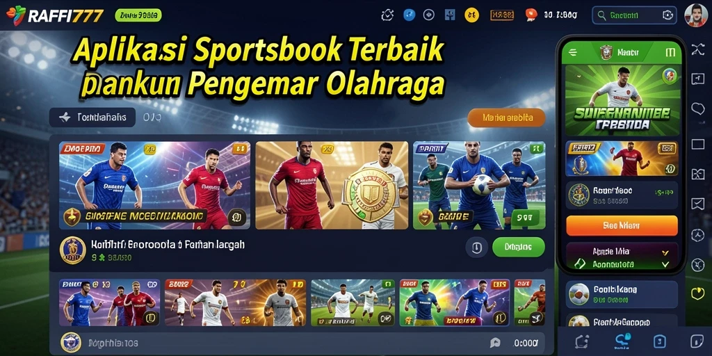 Tampilan utama gameplay RAFFI777 saat bertaruh pada olahraga favorit.