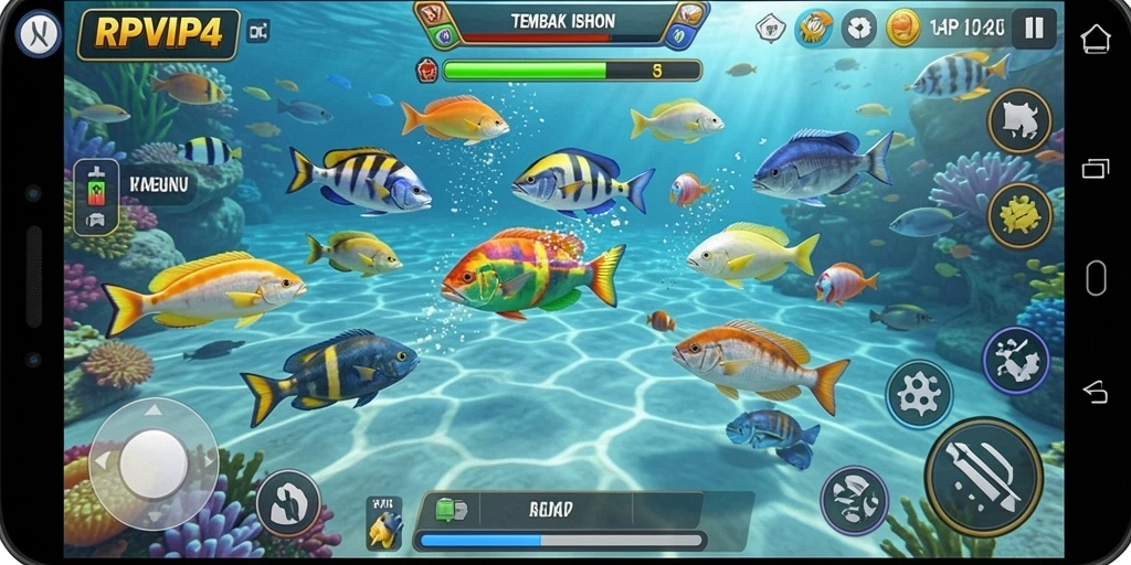 Gameplay menarik dari RPVIP4 dalam aksi Tembak Ikan.