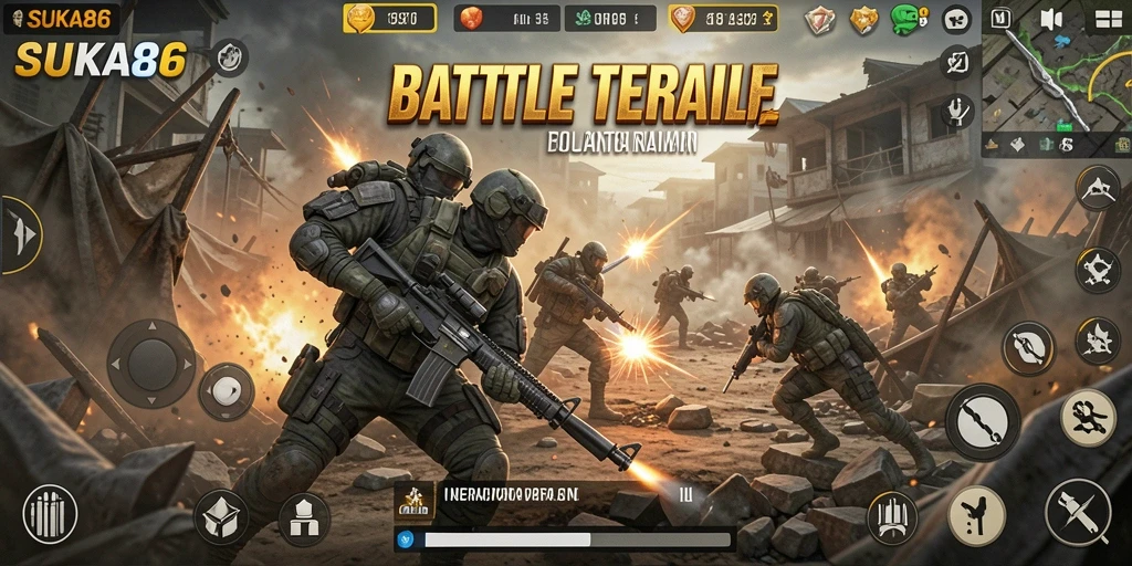 Grafik menakjubkan dan gameplay seru dalam SUKA86 Battle Royale.